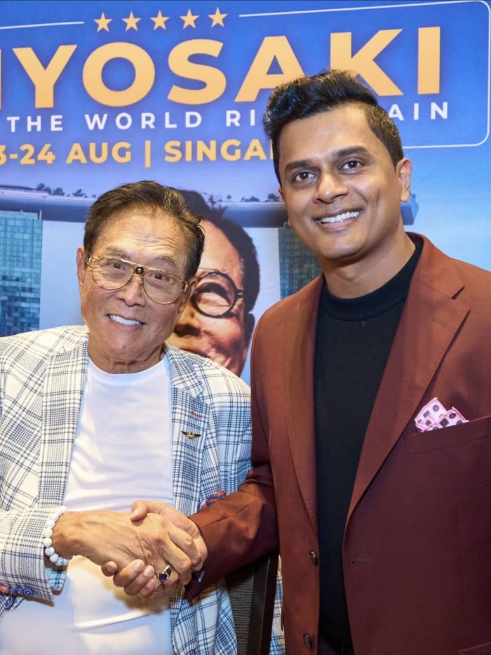 Daniel Paul with Robert Kiyosaki