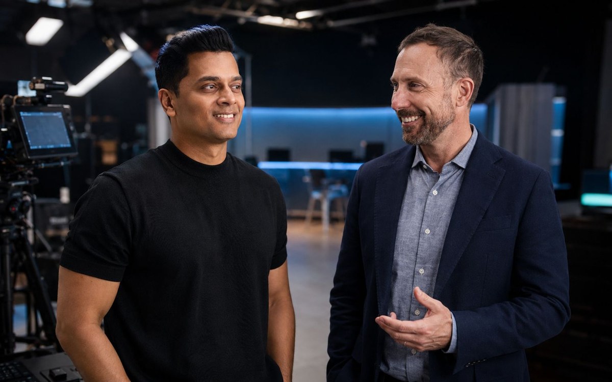Daniel Paul on set with MrBeast’s director