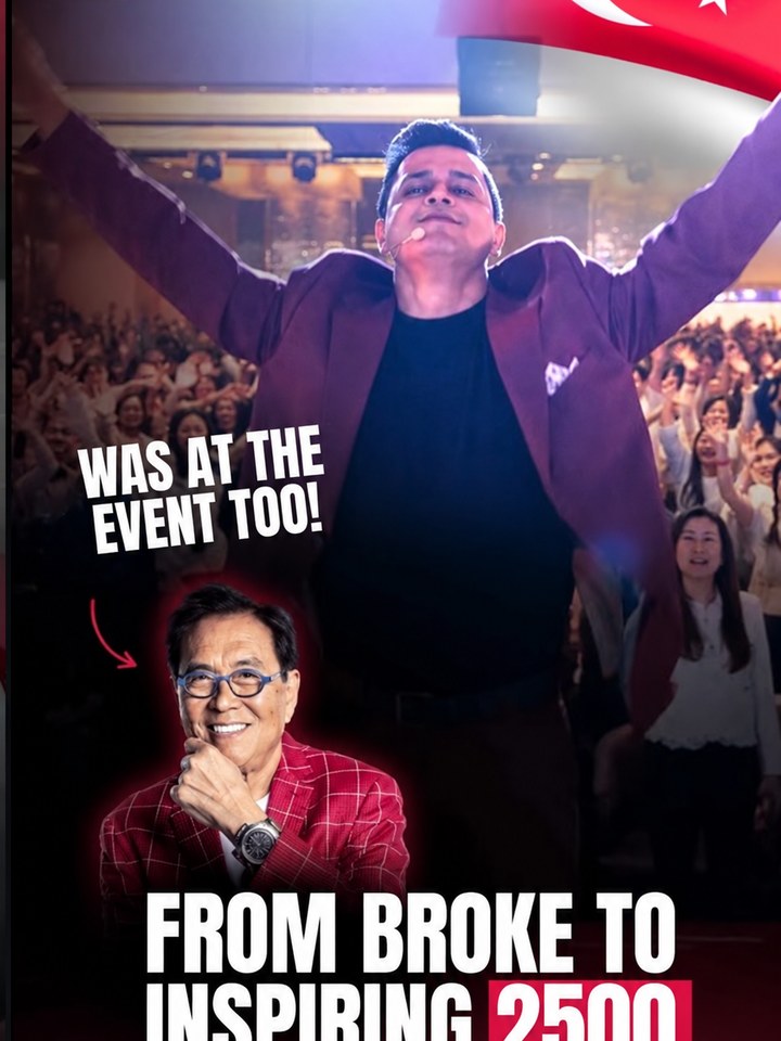 Client story: from broke to inspiring 2500 people on stage